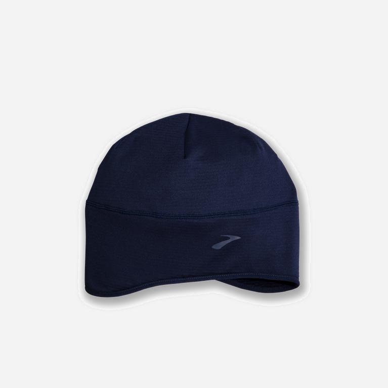 Brooks Notch Thermal Beanie Löparkepsar Dam 294508-GOM Marinblå